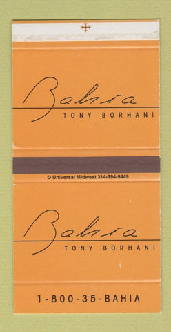 Matchbox - Bahia Tony Borhani Cigars Tobacco