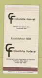 Matchbox - Columbia Federal Savings and Loan Hamilton OH