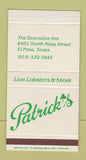 Matchbox - Patrick's El Paso TX Restaurant