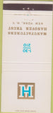 Matchbook Cover - Manufacturers Hanover Trust New York City 30 Strike