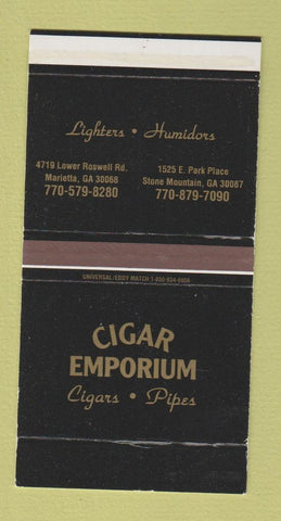 Matchbox - Cigar Emporium Pipes Tobacco Marietta Stone Mountain GA