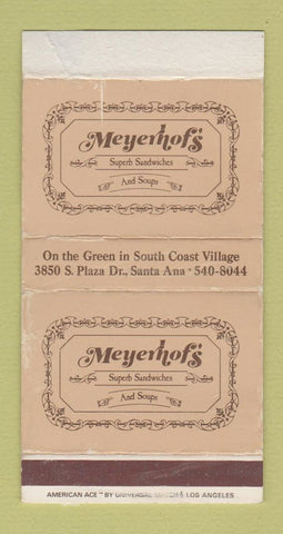 Matchbox - Meyerhof's Restaurant Santa Ana CA WEAR