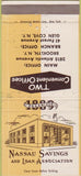 Matchbook Cover - Nassau Savings Loan Glen Cove NY Brooklyn WEAr 30 Strike