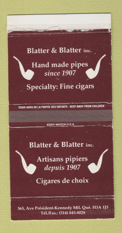 Matchbox - Blatter and Blatter Pipes Tobacco Montreal QC