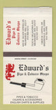 Matchbox - Edward's Pipe Tobacco Shops Milwaukee Brookfield WI