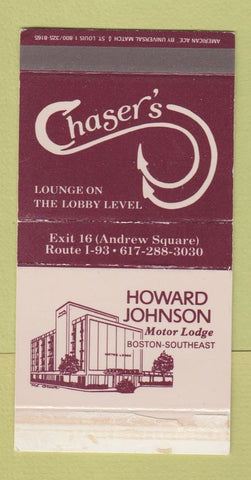 Matchbox - Chaser's Howard Johnson Motor Lodge Boston MA