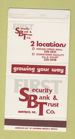 Matchbox - First Security Bank Trust Beatrice NE