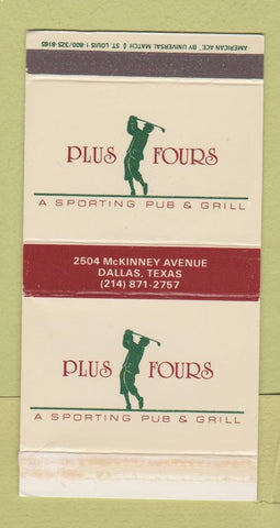 Matchbox - Plus Fours Dallas TX Pub Grill