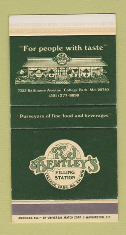 Matchbox - RJ Bentley's Filling Station restaurant College Park MD