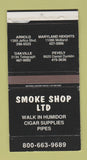 Matchbox - Smoke Shop Cigars Tobacco Arnold Pevely Oakville Maryland Heights MO
