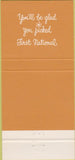 Matchbook Cover - First National Bank Wilkes Barre PA 30 Strike
