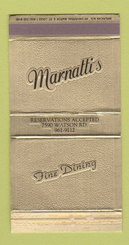 Matchbox - Marnatti's Restaurant