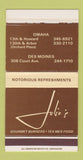 Matchbox - Julio's Restaurant Omaha NE Des Moines IA