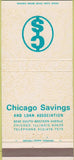Matchbook Cover - Chicago Saving and Loan Chicago IL 30 Strike