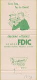 Matchbook Cover - First National Bank Northbrook IL 30 Strike