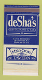 Matchbox - DeSha's Restaurant Main Cross Tavern Lexington KY