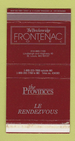 Matchbox - Breckenridge Frontenac Hotel St Louis MO The Provinces