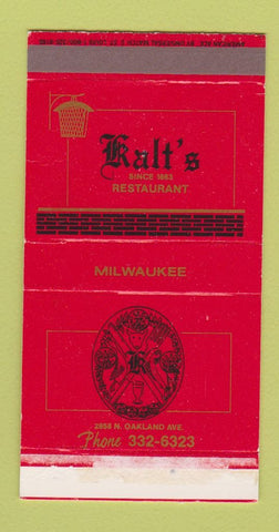 Matchbox - Kalt's Restaurant Milwaukee WI