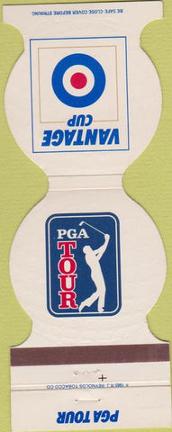 Matchbook Cover - PGA Golf Tour Vantage Cup Contour