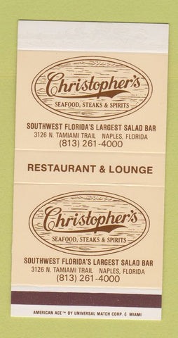 Matchbox - Christopher's Restaurant Naples FL