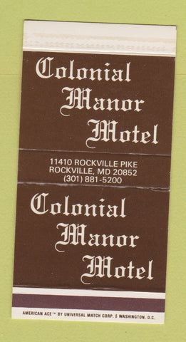 Matchbox - Colonial Manor Motel Rockville MD