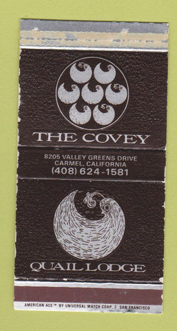 Matchbox - The Covey Carmel CA Quail Lodge WEAR