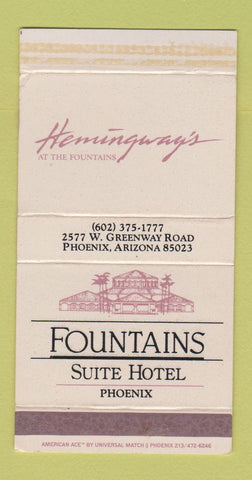 Matchbox - Fountains Suite Hotel Phoenix AZ Hemingway's WEAR
