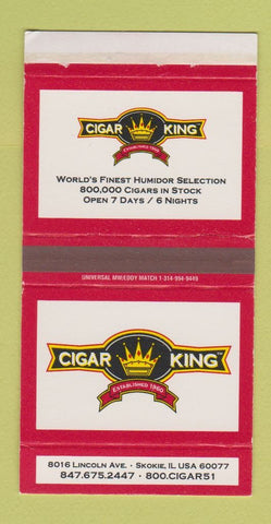 Matchbox - Cigar King Tobacco Skokie IL