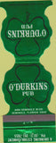 Matchbook Cover - O'Durnkins Pub Seminole FL Contour