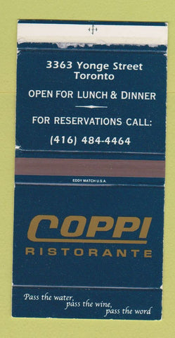 Matchbox - Coppi Ristorante Toronto ON