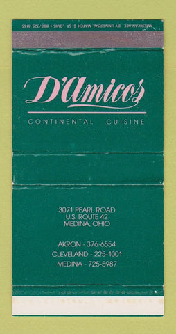 Matchbox - D'Amicos Restaurant Medina OH WEAR