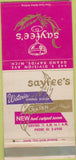 Matchbook Cover - Sayfee's Grand Rapids MI 30 Strike