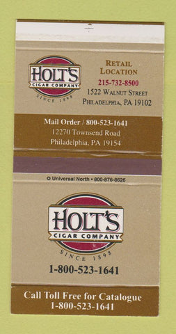 Matchbox - Holt's Tobacco Cigars Philadelphia PA