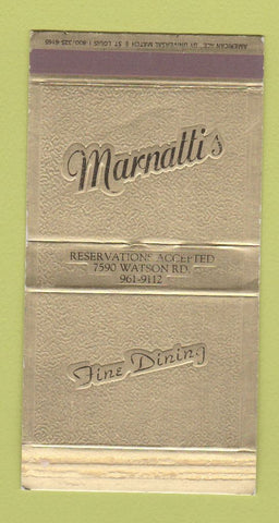 Matchbox - Marnatti's Restaurant St Louis MO
