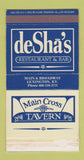 Matchbox - DeSha's Restaurant Lexington KY Main Cross Tavern