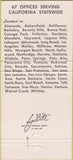 Matchbook Cover - Great Western Savings California Chain 30 Strike