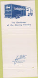 Matchbook Cover - North American Van Lines Dover DE trucking 30 Strike