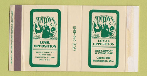 Matchbox - Anton's Restaurant Washington DC