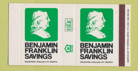 Matchbox - Benjamin Franklin Savings Houston Dallas Fort Worth TX