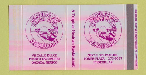 Matchbox - Acapulco Bay Beach Club Restaurant Oaxaca Mexico Phoenix AZ