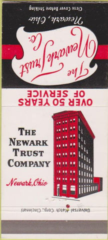 Matchbook Cover - Newark Trust Co OH 30 Strike