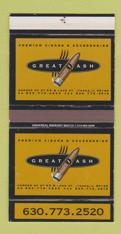 Matchbox - Great Ash Cigar Tobacco Itasca IL