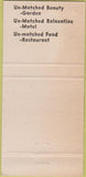 Matchbook Cover - Hodges Gardens Motor Inn Many LA 30 Strike