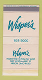 Matchbox - Wisper's Hilton Inn West Akron OH