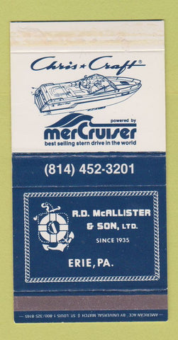 Matchbox - Chris Craft Boats Erie PA RD McAllister