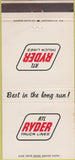 Matchbook Cover - RTL Ryder Truck Lines 30 Strike