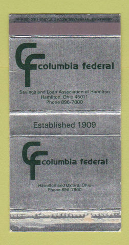 Matchbox - Columbia Federal Savings Loan Hamilton Oxford OH