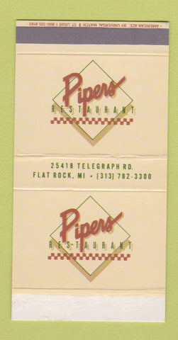 Matchbox - Pipers Restaurant Flat Rock MI