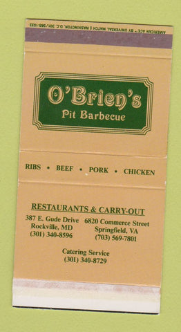 Matchbox - O'Brien's BBQ Rockville MD Springfield VA
