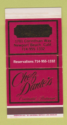 Matchbox - Chez Dante's Restaurant Newport Beach CA